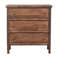 Commode bambou sculpté 3 Tiroirs
