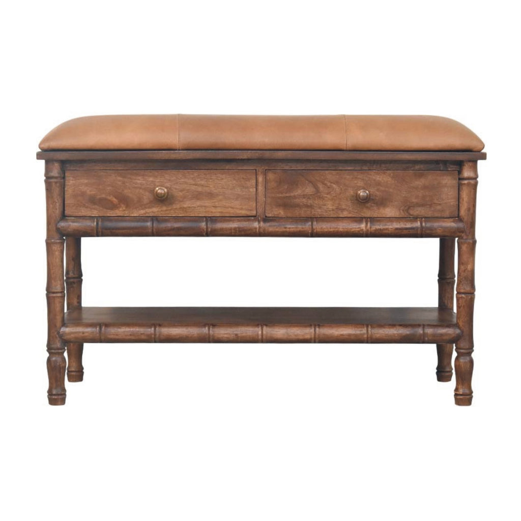 Meuble bambou sculpté rangement