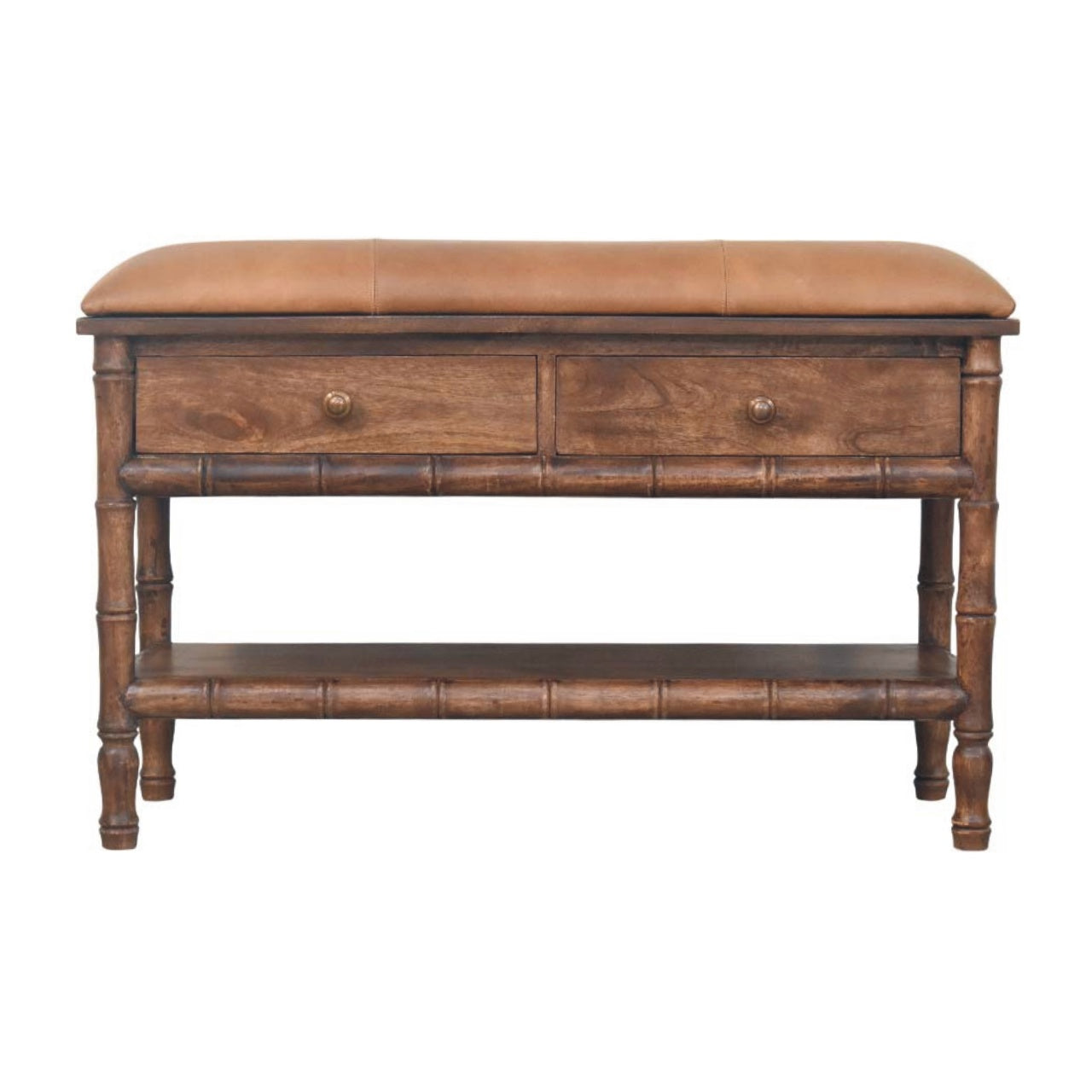 Meuble bambou sculpté rangement