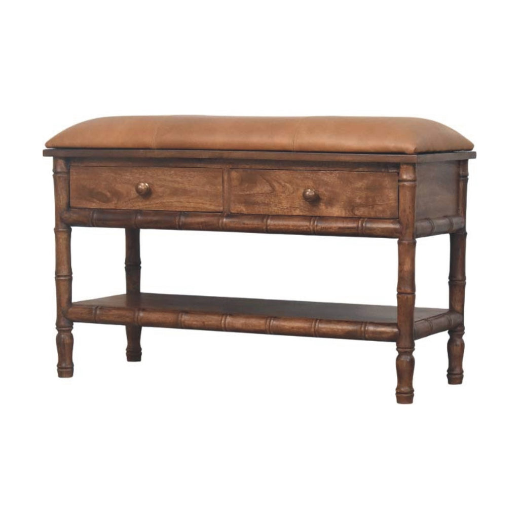 Meuble bambou sculpté rangement