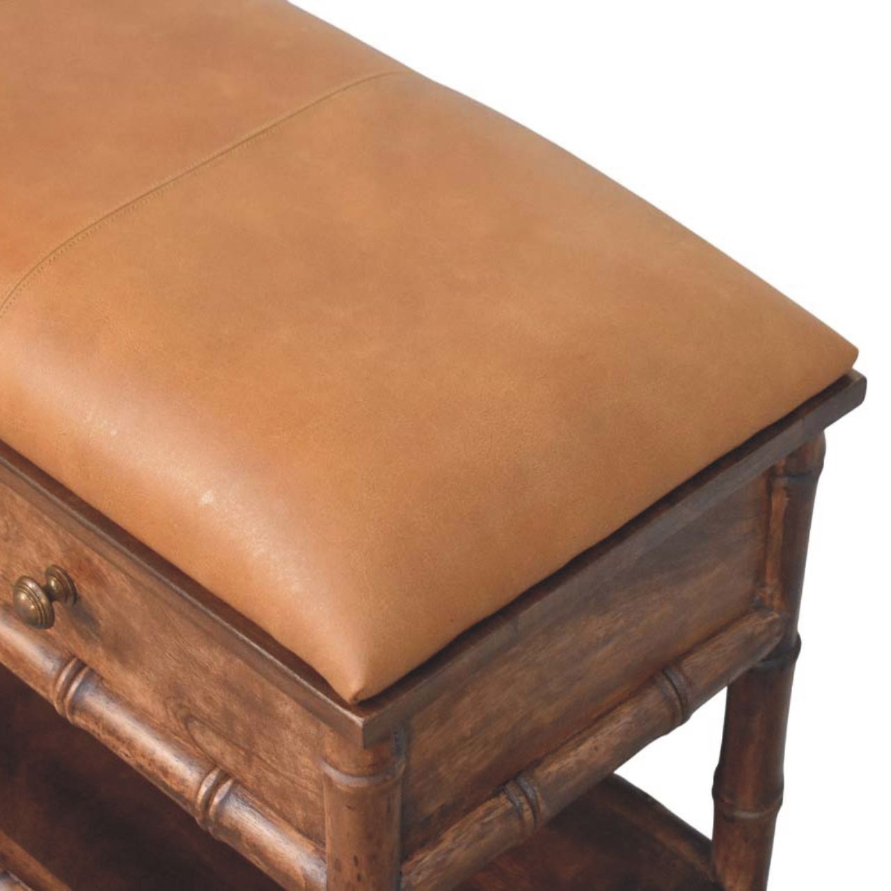 Meuble bambou sculpté rangement
