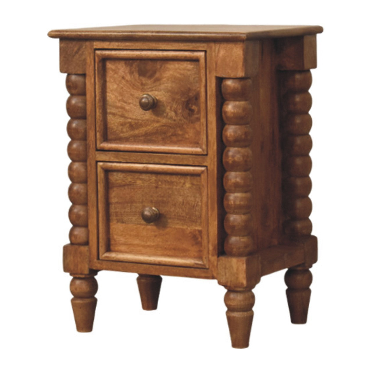 Table de chevet Barley Twist 2 Tiroirs