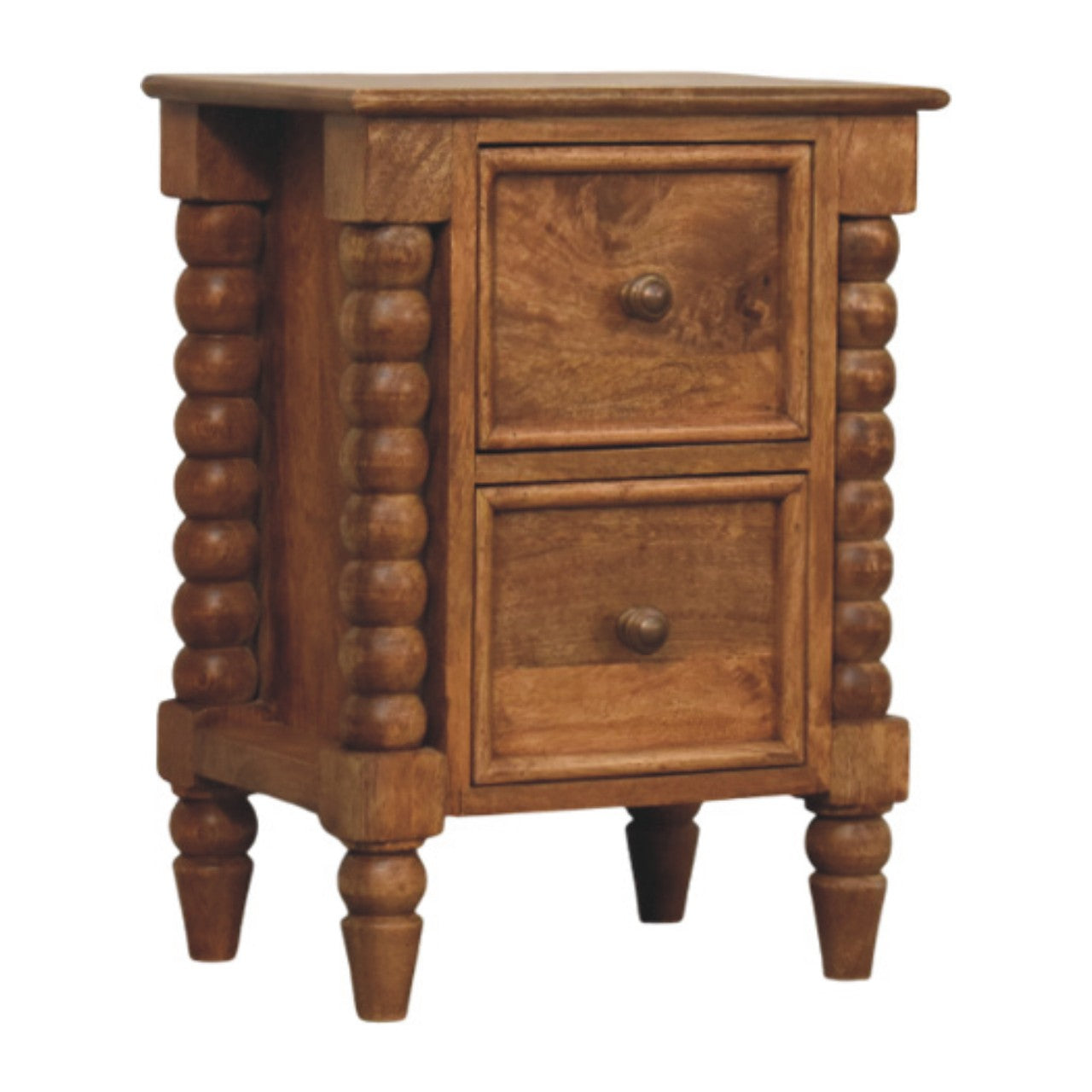 Table de chevet Barley Twist 2 Tiroirs
