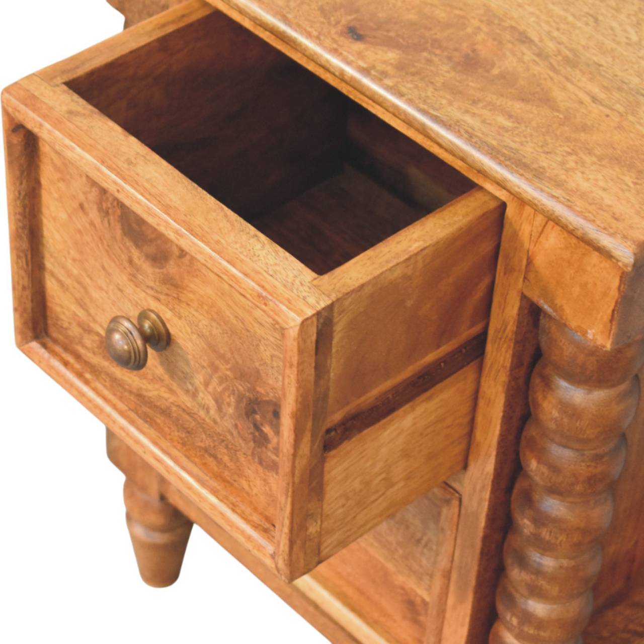Table de chevet Barley Twist 2 Tiroirs