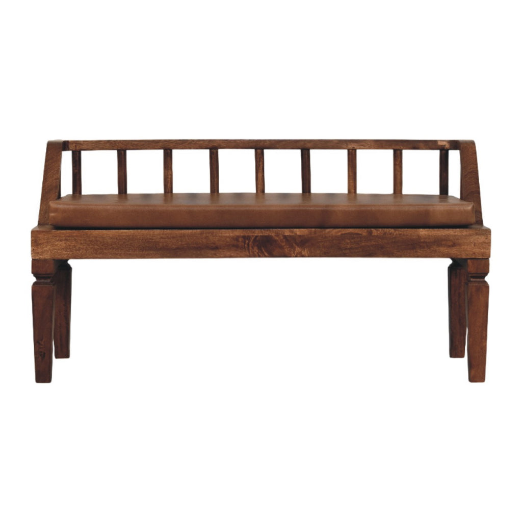 Banc Bordeaux cuir