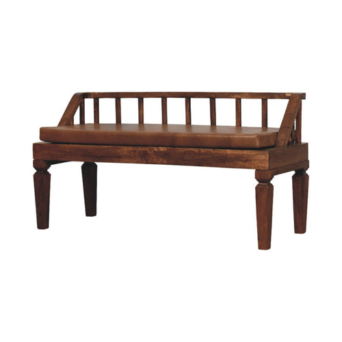 Banc Bordeaux cuir