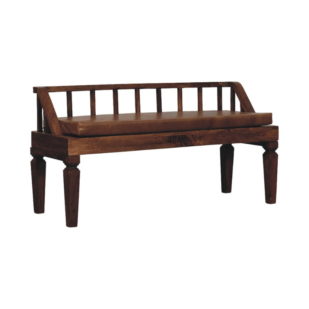 Banc Bordeaux cuir