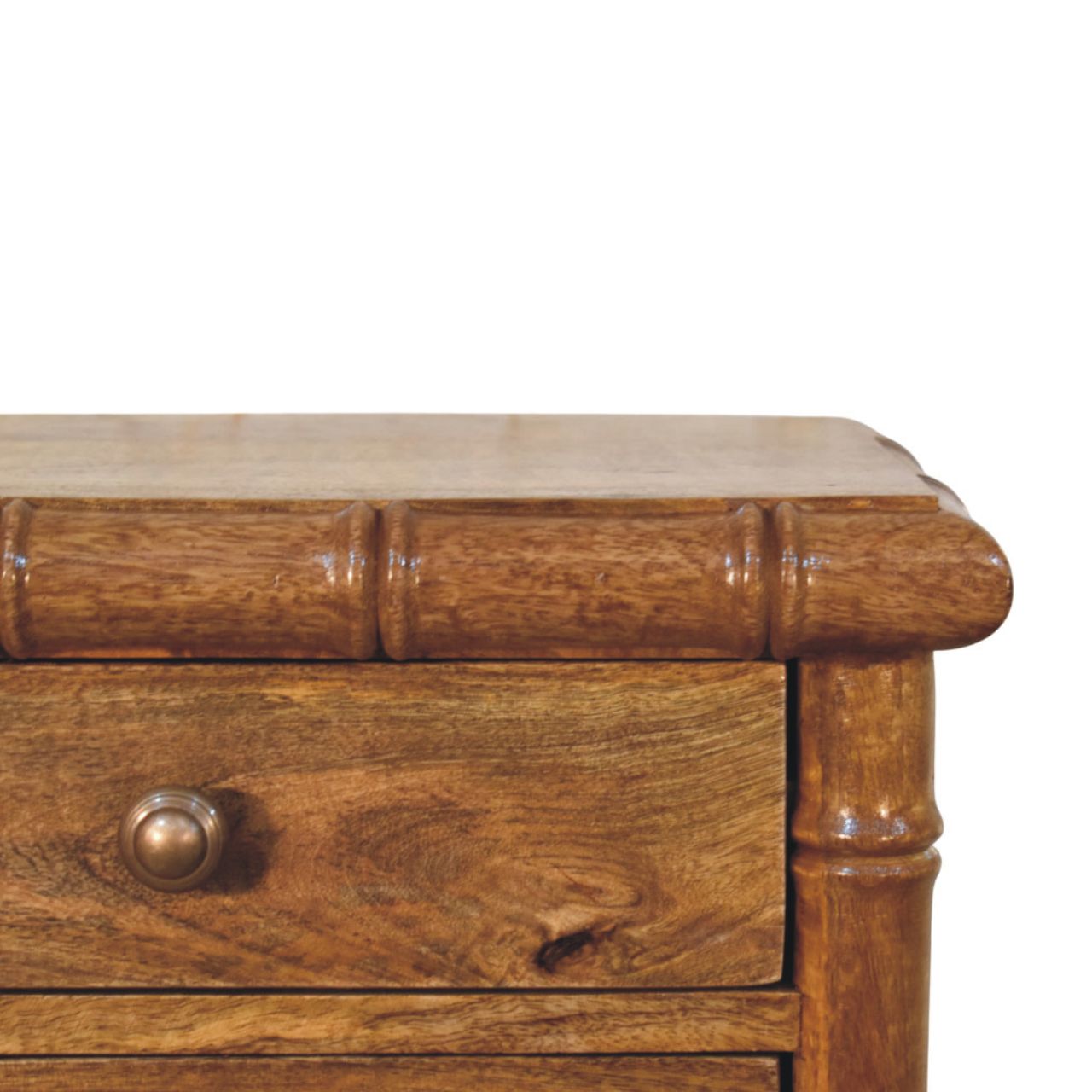 Table de chevet bambou ambré chêne Finish