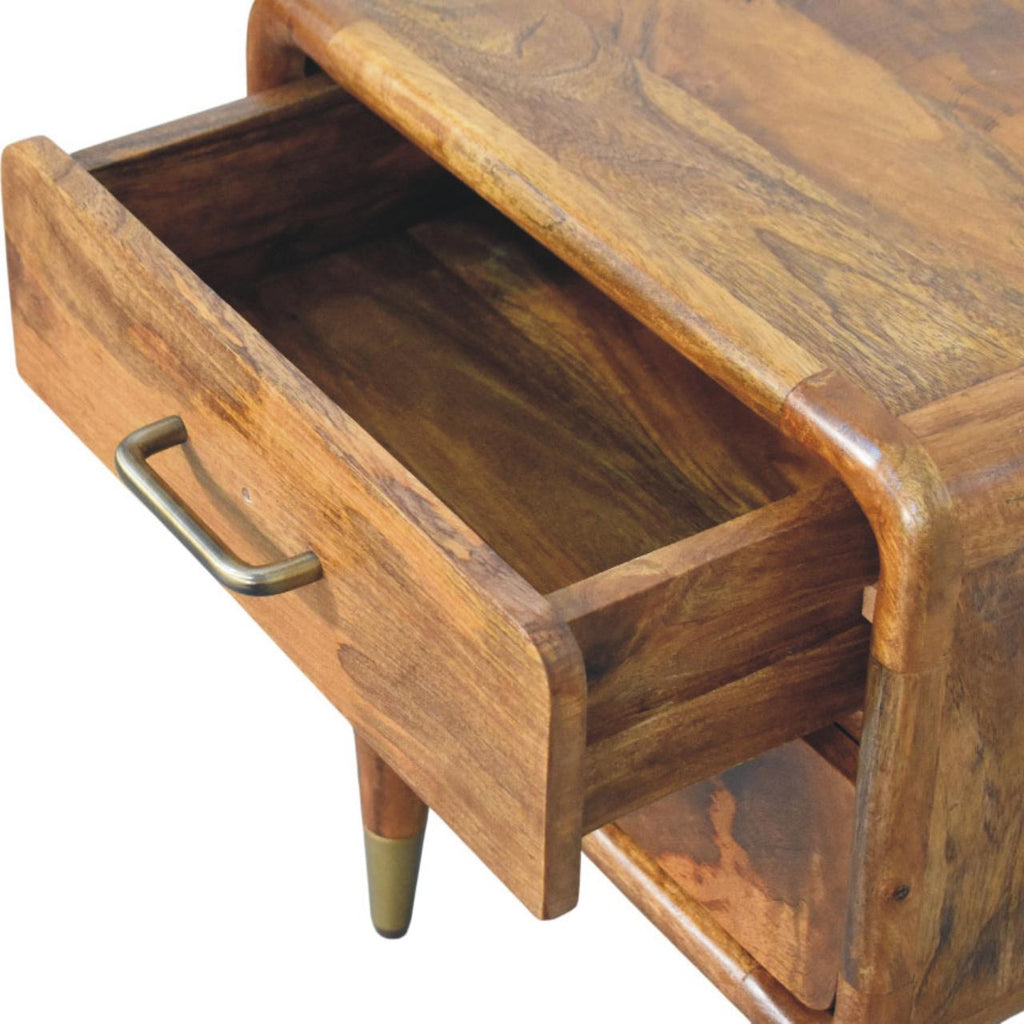 Table de chevet ambré chêne