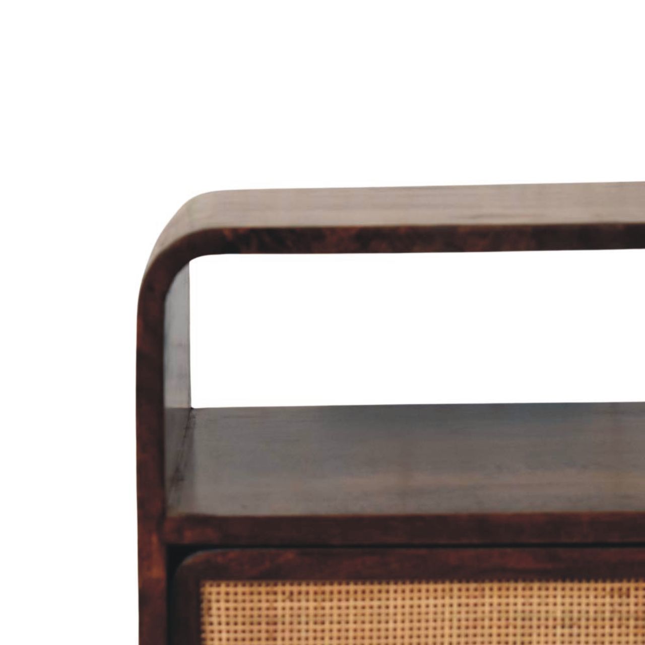 Table de chevet Noyer De Californie rotin