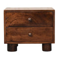 Table de chevet Noyer De Californie 2 tiroir