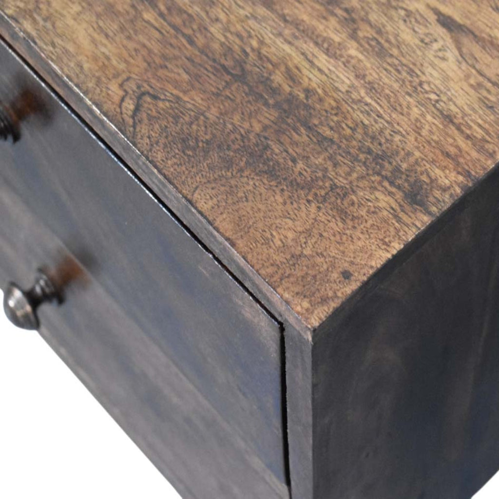 Table de chevet Noyer De Californie 2 tiroir