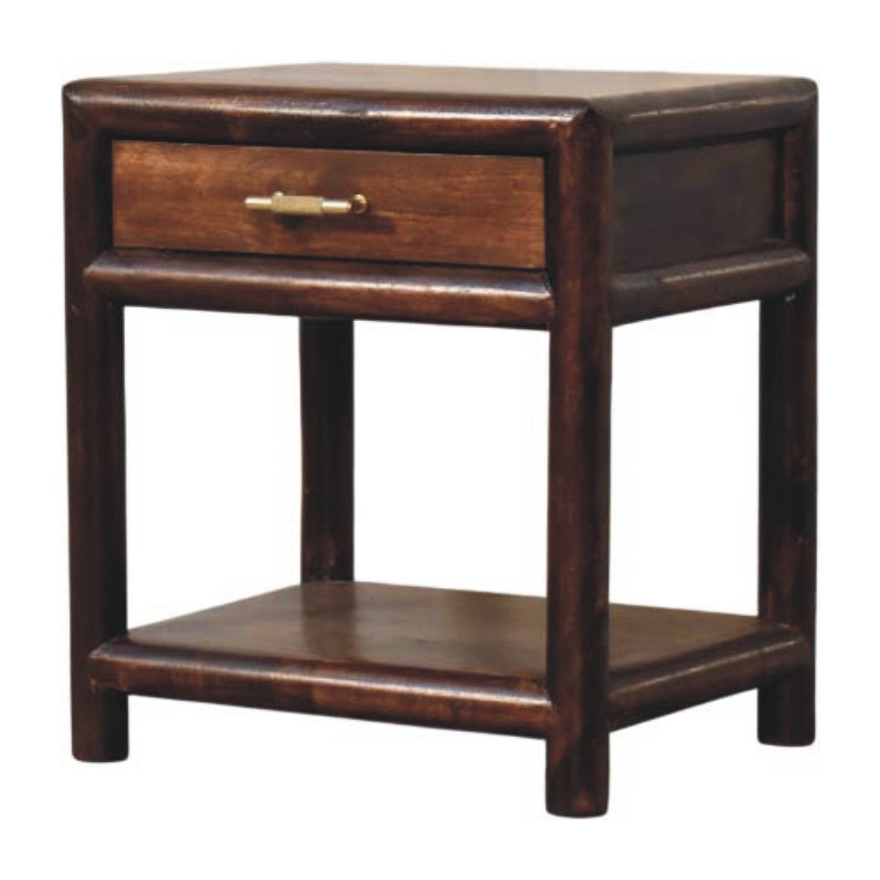 Table de chevet Noyer De Californie ouvert