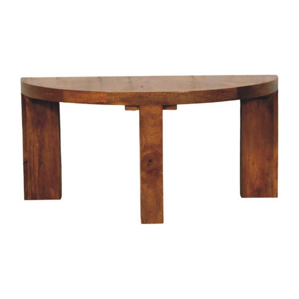 Table basse ambré chêne Half Moon