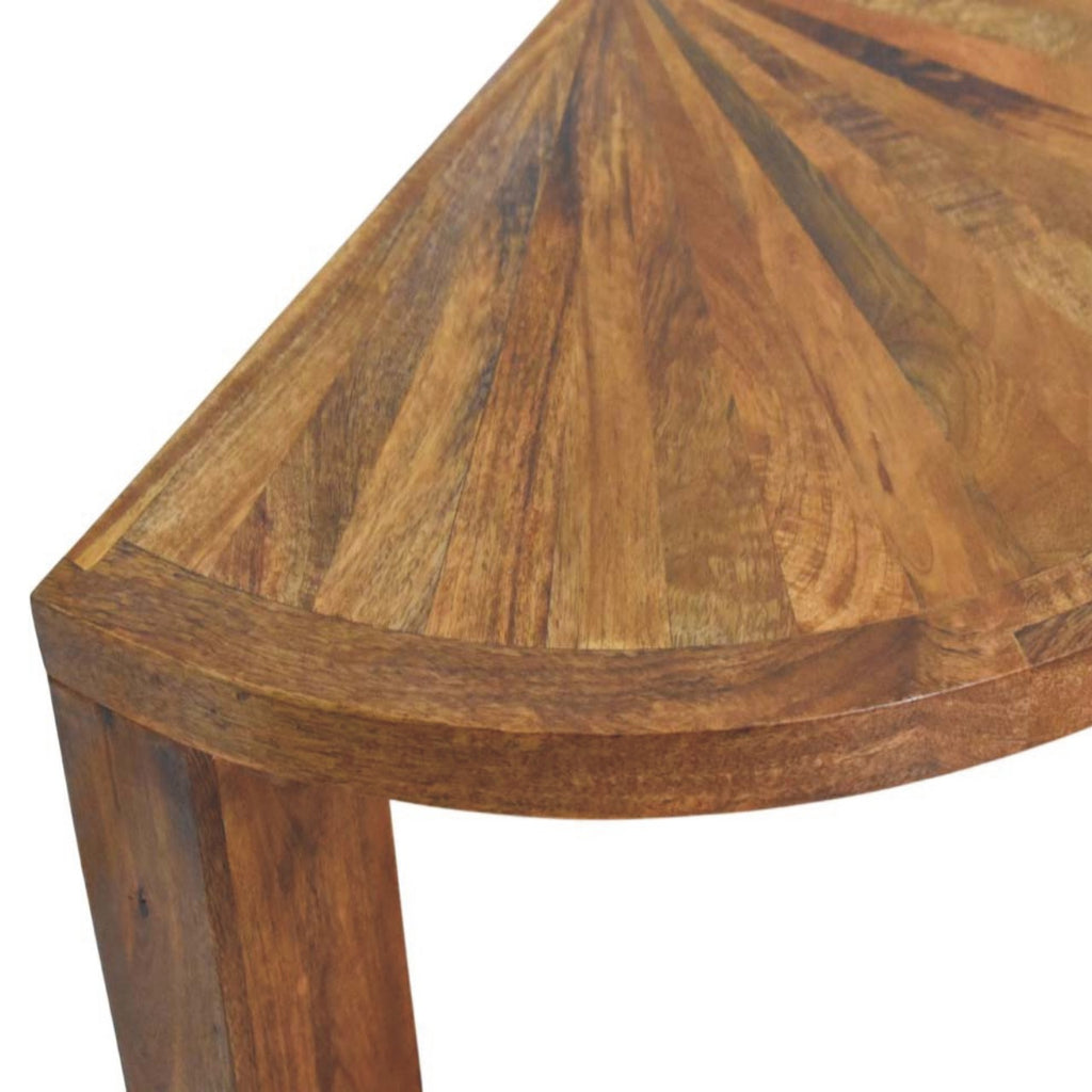 Table basse ambré chêne Half Moon