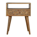 Table de chevet assorti chêne Ish ouvert niche
