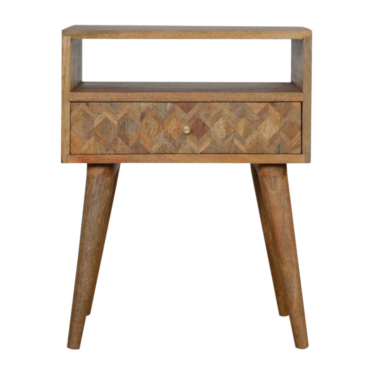 Table de chevet assorti chêne Ish ouvert niche