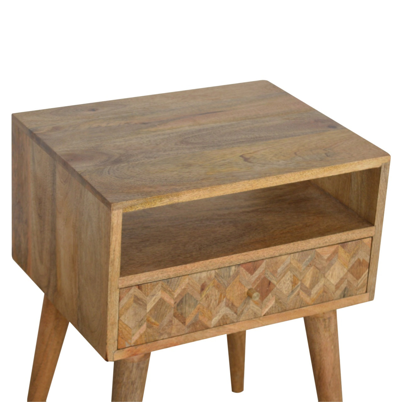 Table de chevet assorti chêne Ish ouvert niche