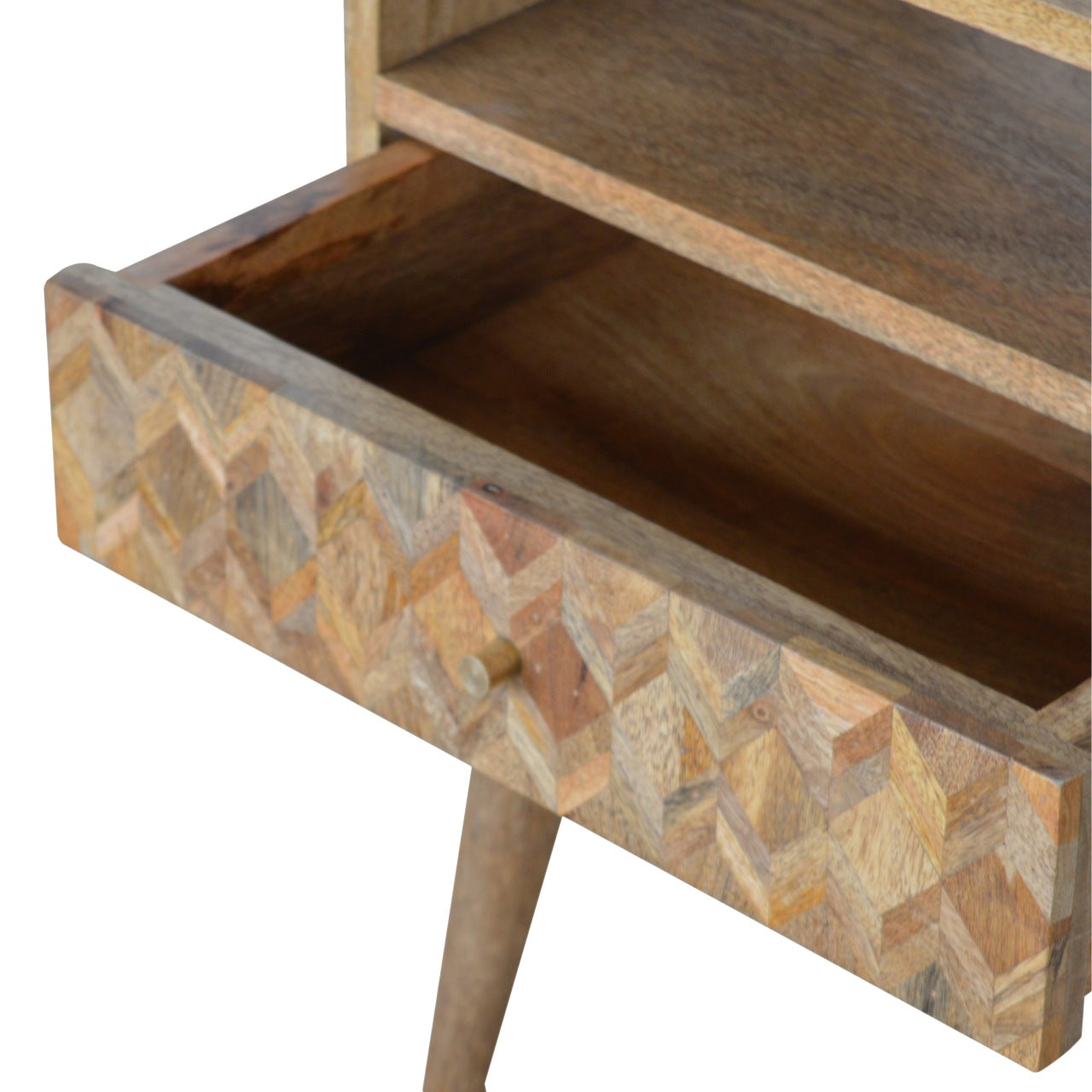 Table de chevet assorti chêne Ish ouvert niche