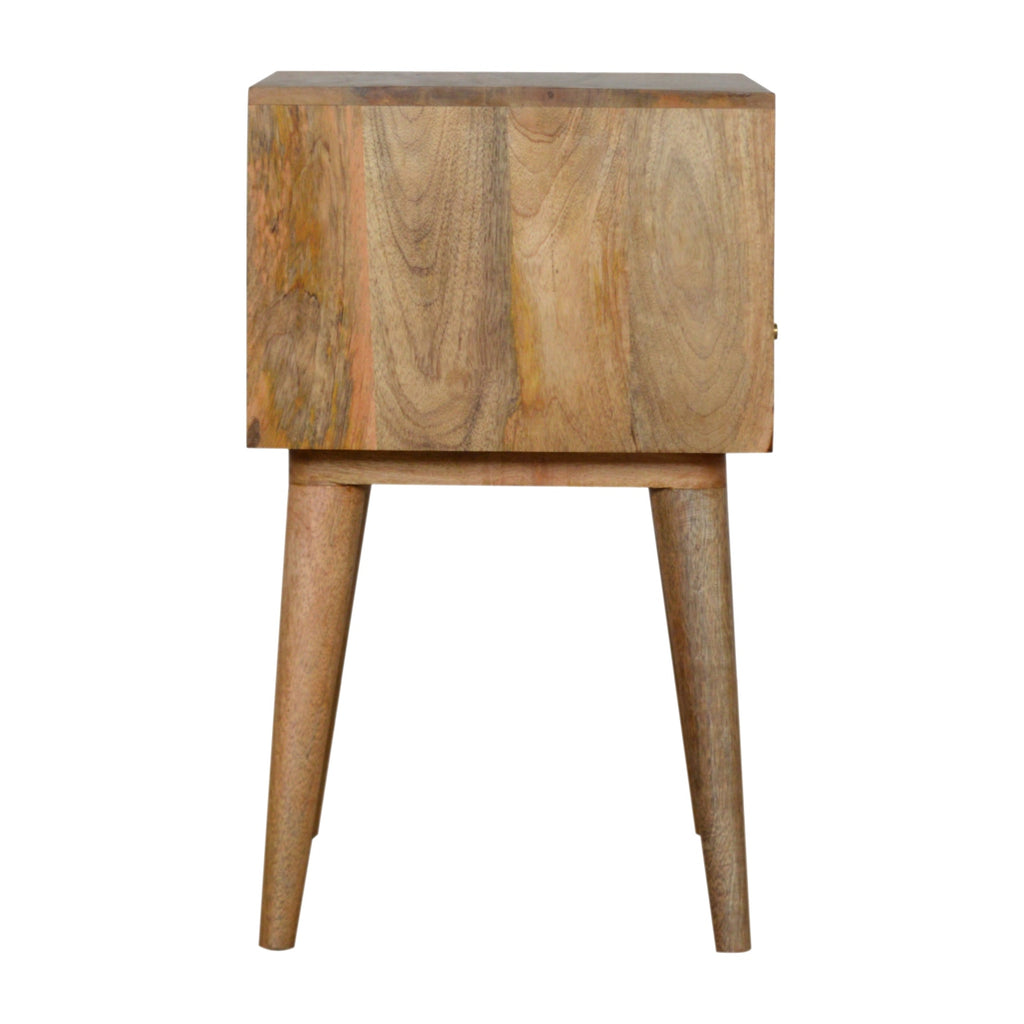 Table de chevet assorti chêne Ish ouvert niche