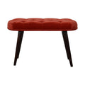 Banc Rouge Brique coton velours profond