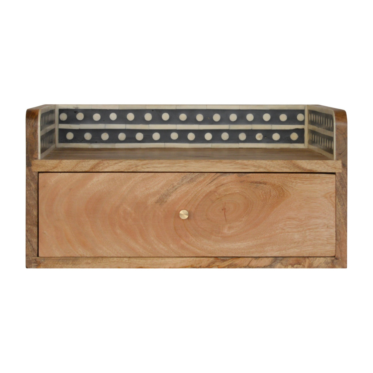 Table de chevet Bone marqueté dosseret Floating