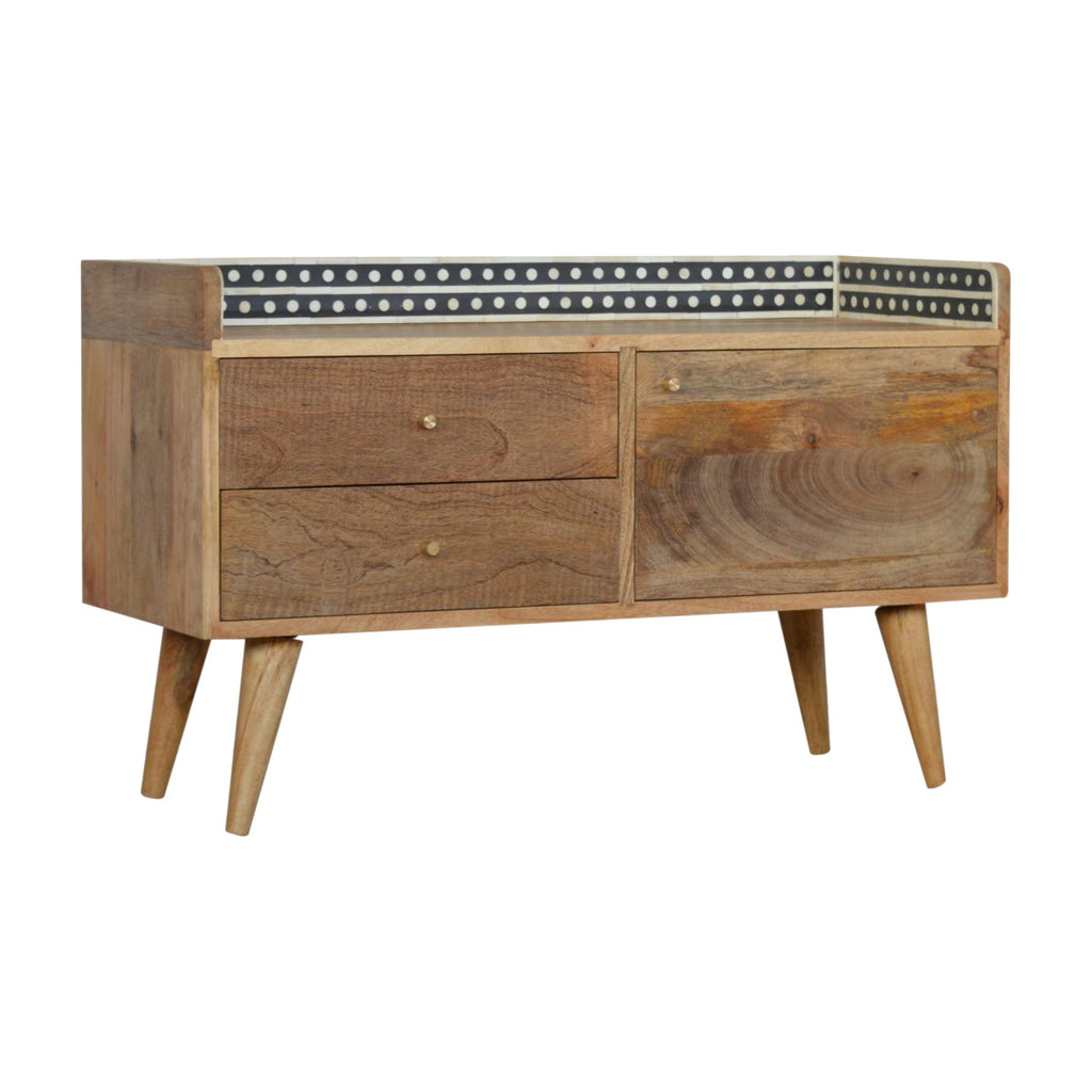 Meuble TV Bone marqueté dosseret Back