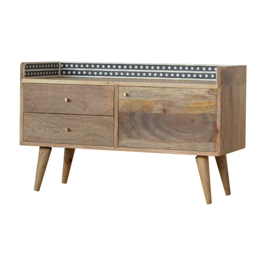 Meuble TV Bone marqueté dosseret Back