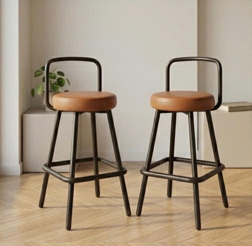 Black Bar Stool | 29" Height | Kitchen Island Counter Seat | Industrial Style