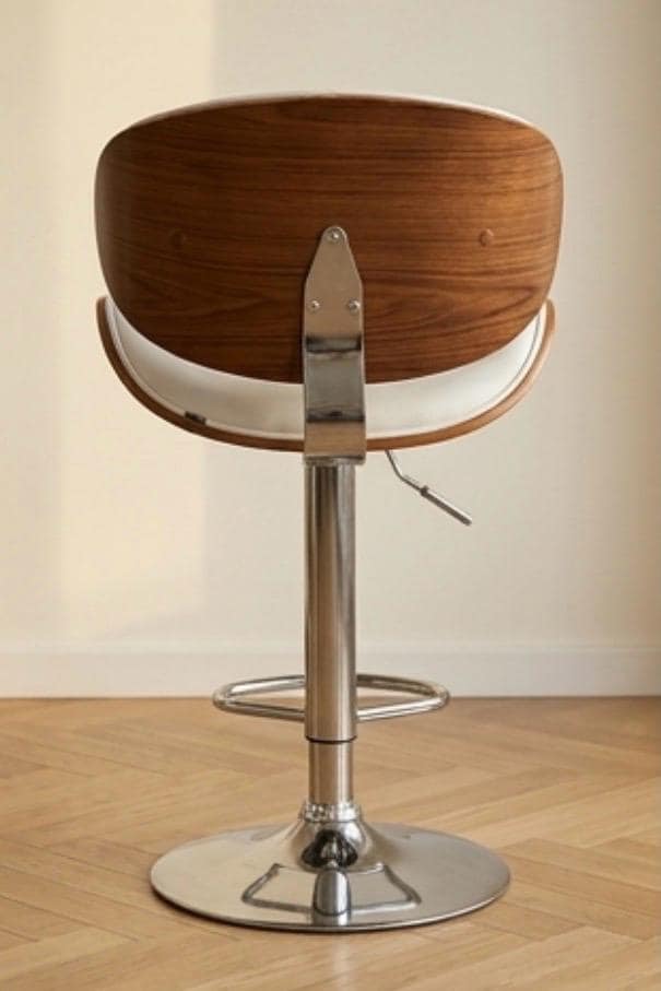 Black Swivel Bar Stool | 31.5" Height | Kitchen Island Counter Seat | Modern Style
