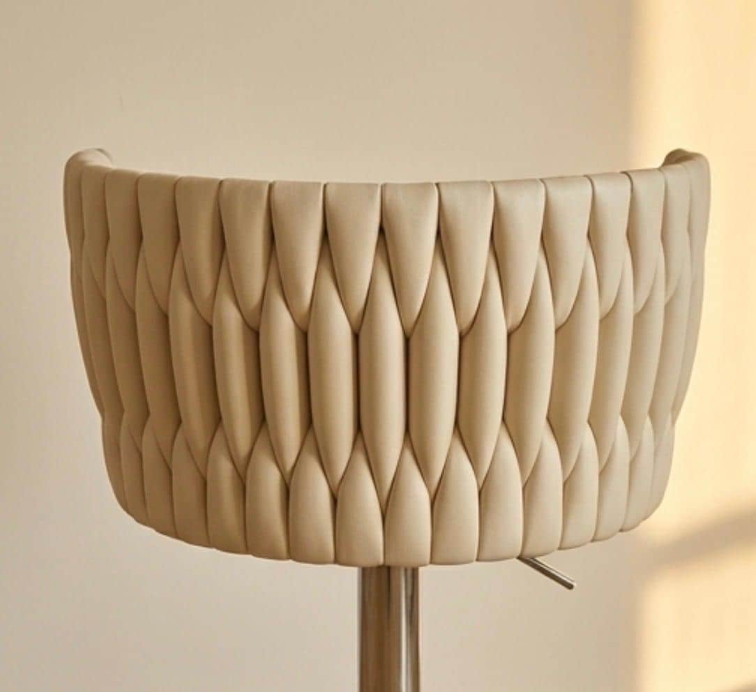 title Ivory Swivel Bar Stool  31  Height  Home Bar Chair  Contemporary Style