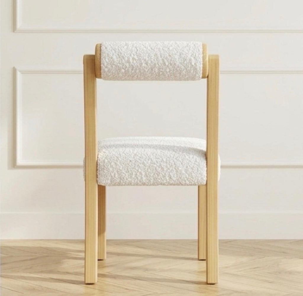 Set of 2 White Dining Chairs | 33.5" Height | Dining Room Seat | Modern Style