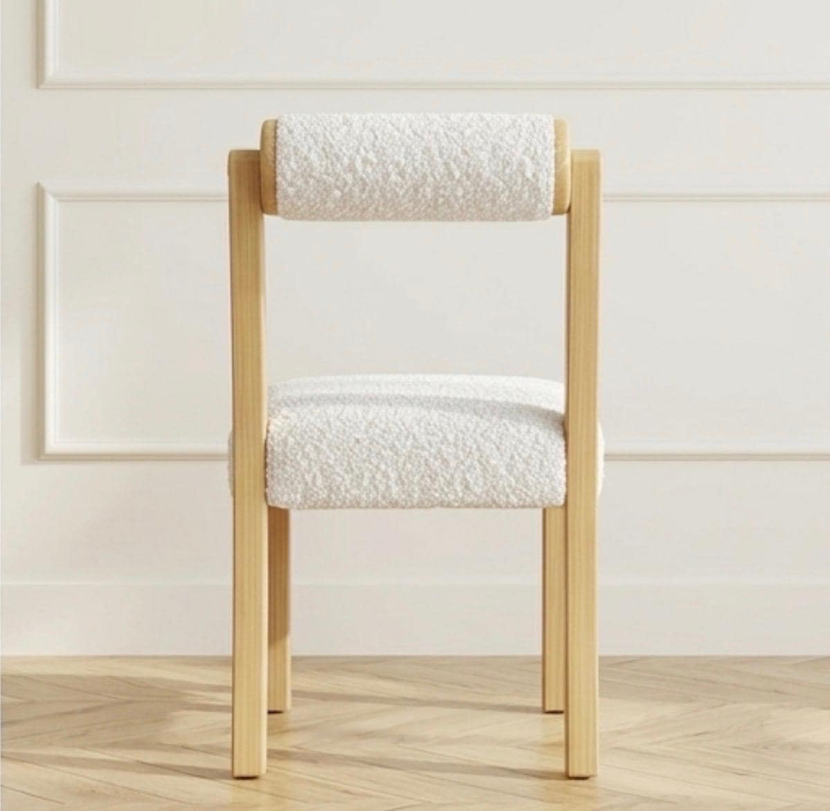 Set of 2 White Dining Chairs | 33.5" Height | Dining Room Seat | Modern Style
