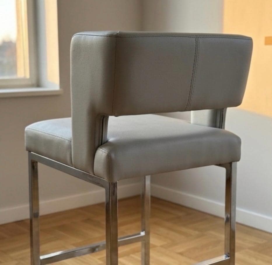 Black Bar Stool | 26" Height | Kitchen Island Counter Seat | Minimalist Style
