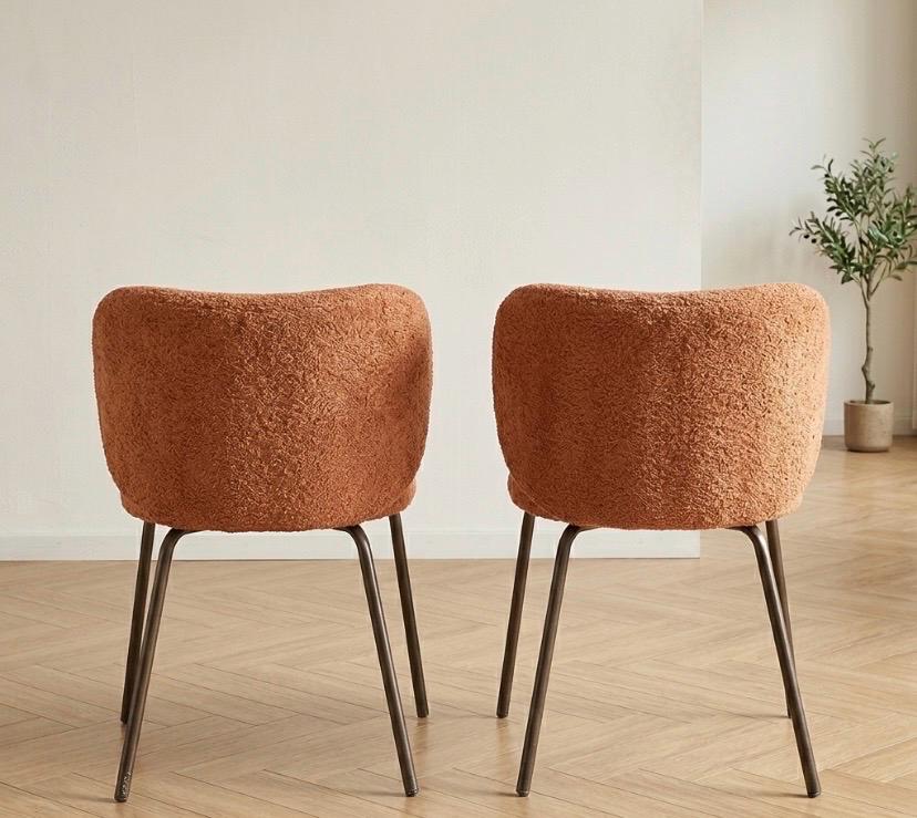 Terracotta Dining Chair | 31.5" Height | Dining Room Seat | Minimalist Style