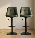 Green Bar Stool | 44.9" Height | Home Bar Chair | Industrial Style