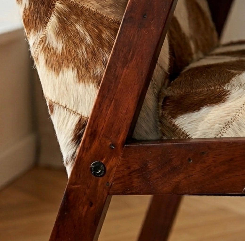 Brown Mid Century Modern Armchair | 28.3" Height | Living Room Chair | Mid Century Style