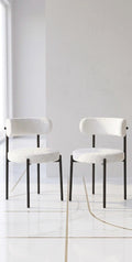 White Kitchen Island Stool | 31" Height | Kitchen Island Counter Seat | Minimalist Style