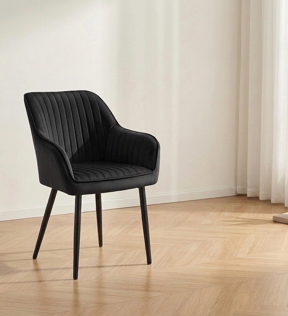 Ink Black Accent Chair | 33.5" Height | Living Room Chair | Modern Style