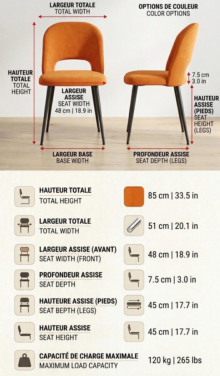 Gray Bar Stool | 33.5" Height | Kitchen Island Counter Seat | Modern Style