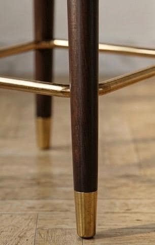 Set of 2 Black Bar Stools | 28" Height | Kitchen Island Counter Seat | Modern Style
