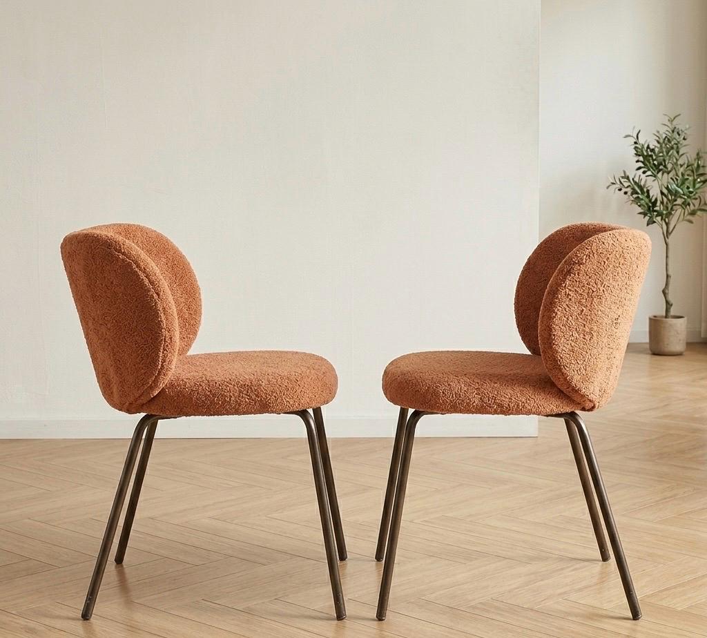 Terracotta Dining Chair | 31.5" Height | Dining Room Seat | Minimalist Style