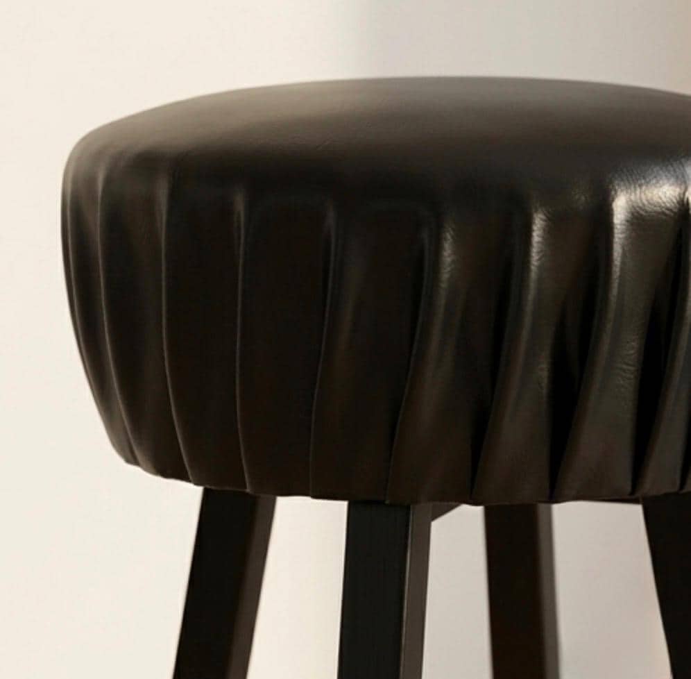 Set of 2 Black Bar Stools | 31.5" Height | Kitchen Island Counter Seat | Modern Style