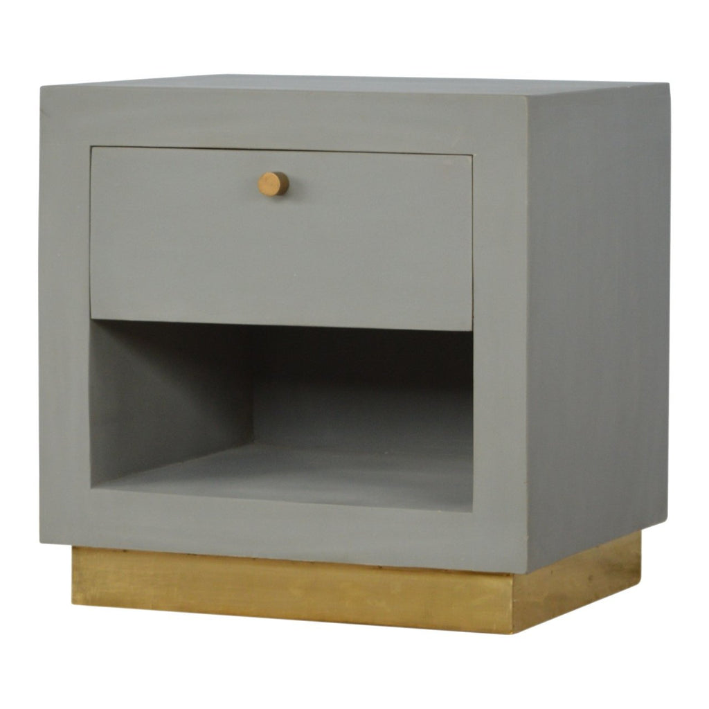 Table de chevet ciment ouvert niche