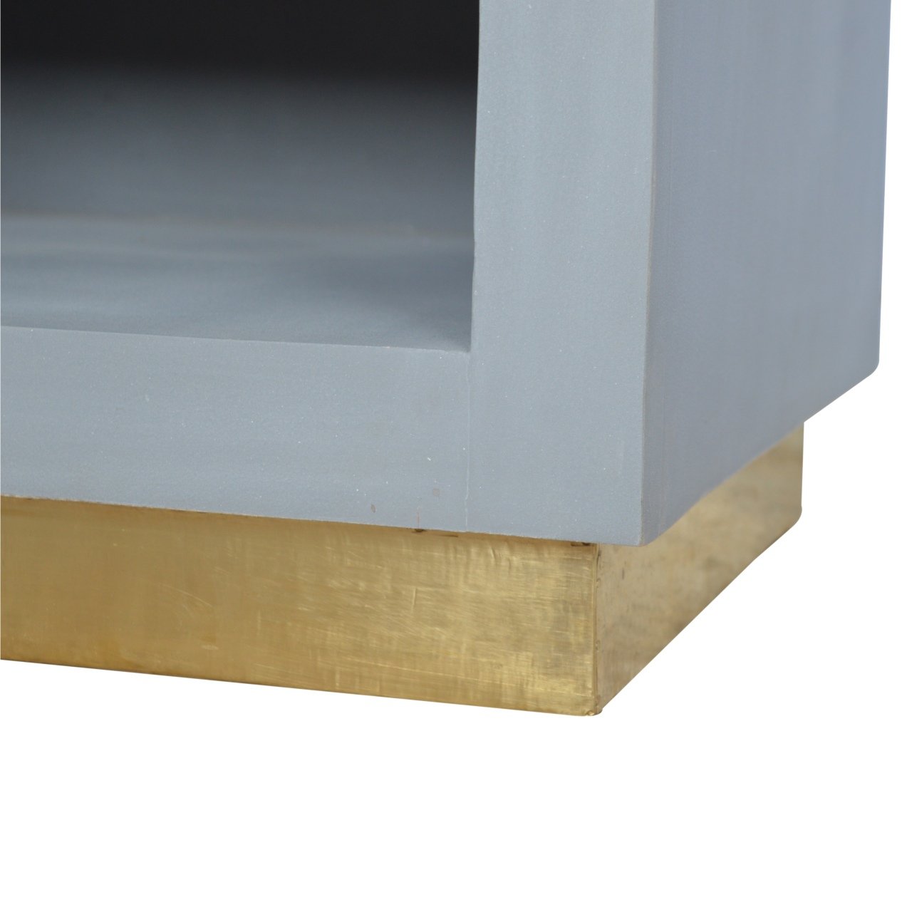 Table de chevet ciment ouvert niche