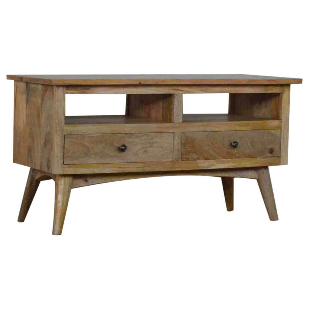 Meuble TV 2 Tiroirs Style Scandinave