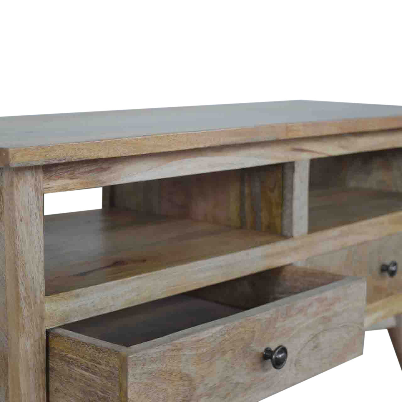 Meuble TV 2 Tiroirs Style Scandinave