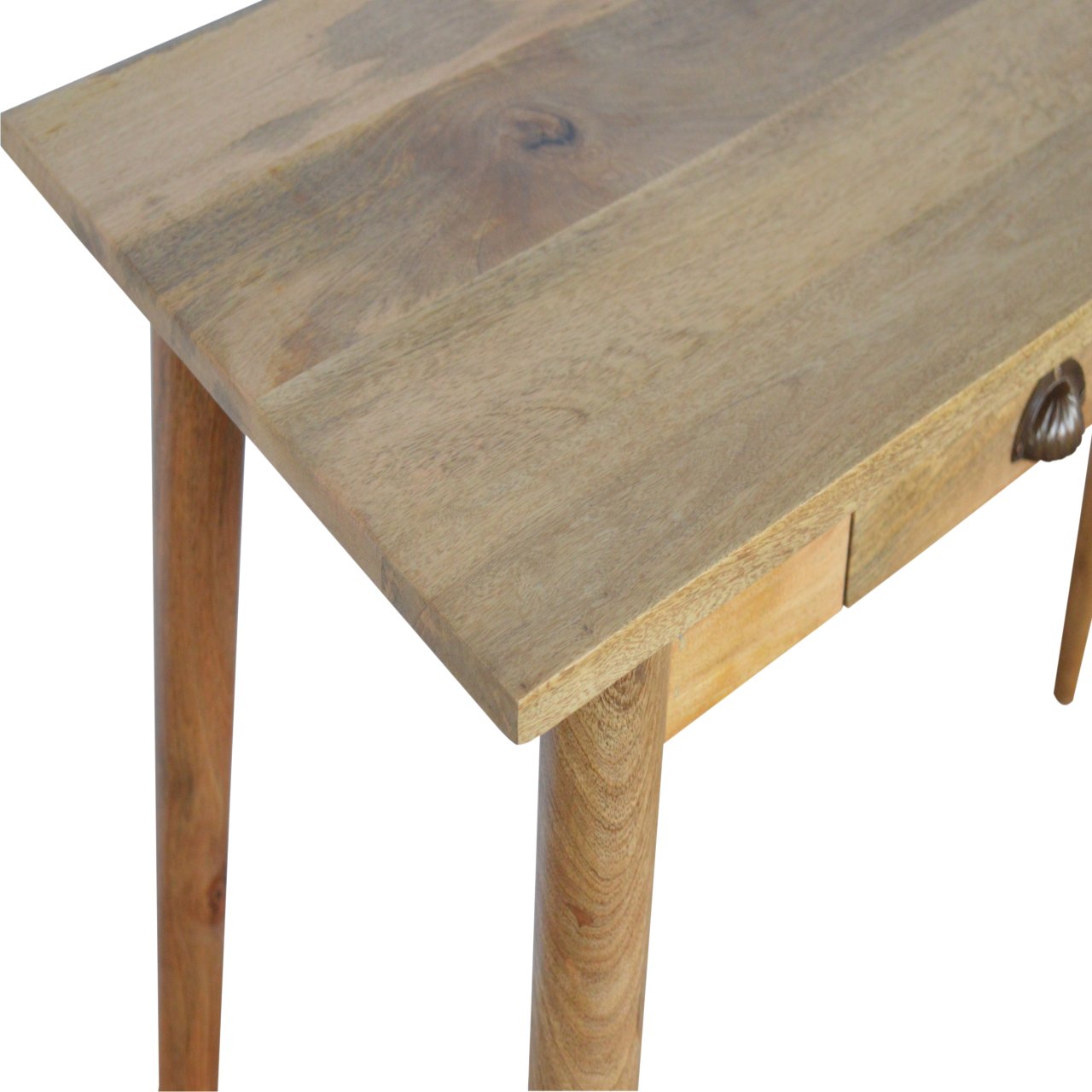 Bureau Scandinave 2 Tiroirs Finition Chêne