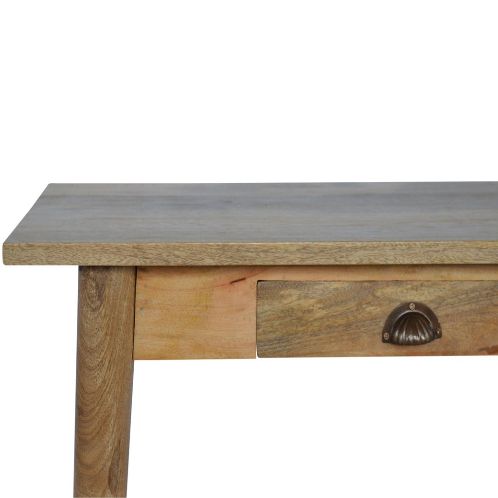 Bureau Scandinave 2 Tiroirs Finition Chêne