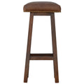 Tabouret buffle laiton cuir
